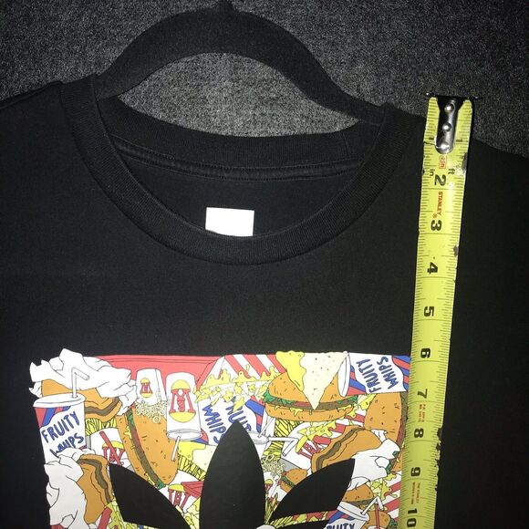 Adidas Skateboard Tee Beavis Butt-Head Black Graphic T Shirt Small Fruity Whips - Picture 10 of 11